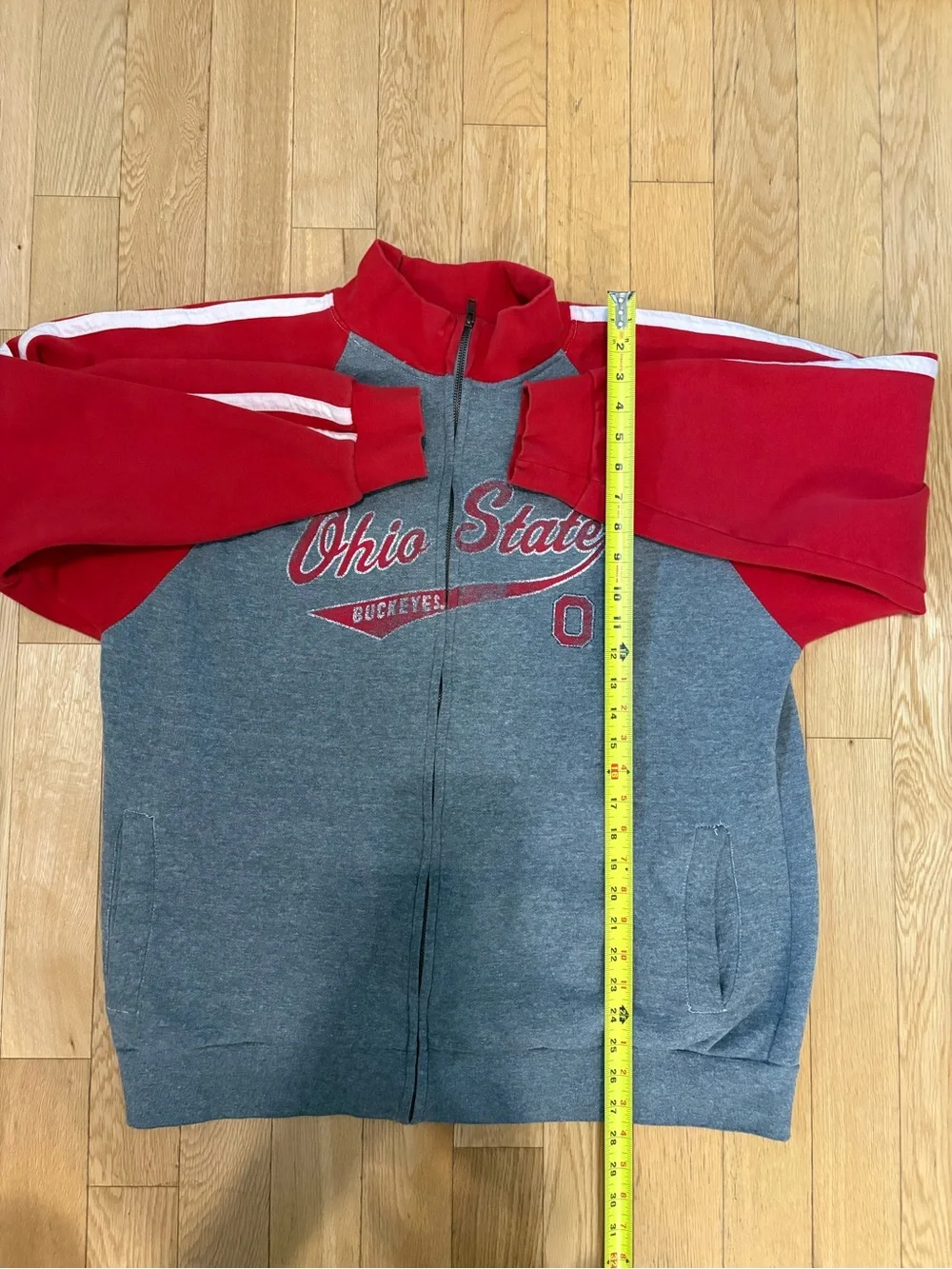 J. America Ohio State Buckeyes Zip Track Jacket XL Vintage-Inspired Sporty Prep